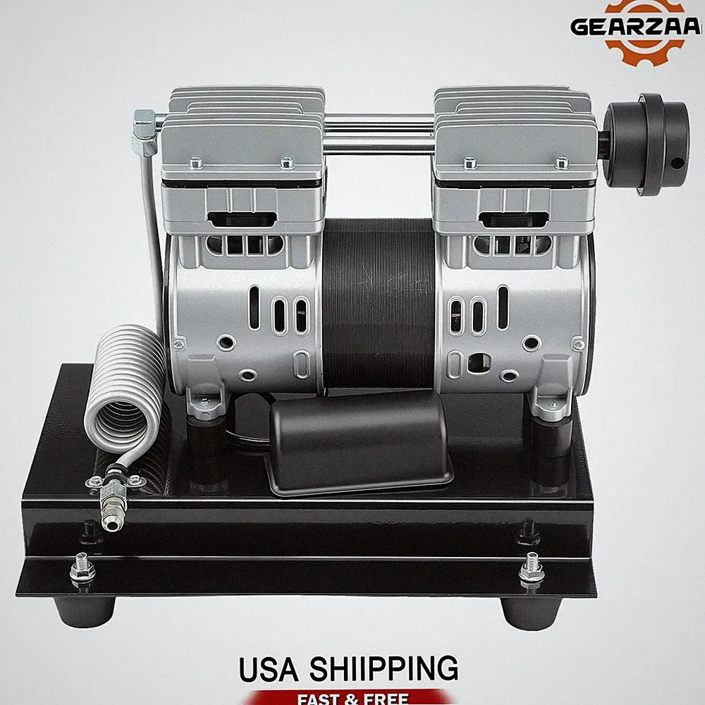Air Compressor 2HP 5.2CFM Max 145PSI Pressure Oil Free 1680RPM 0.75Kw/1.0Hp