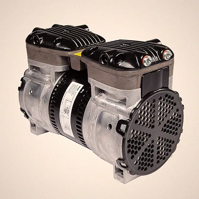 New Gast 1/2HP Rocking Piston Twin Oil-less Air Compressor Pump 120/240V